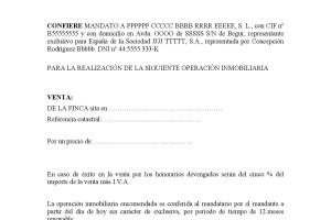 Mandato de Venta