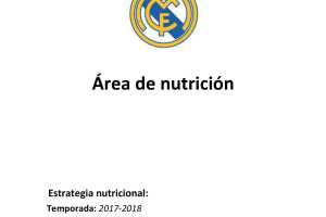 Menu Real Madrid Junior Krasnodar 2018